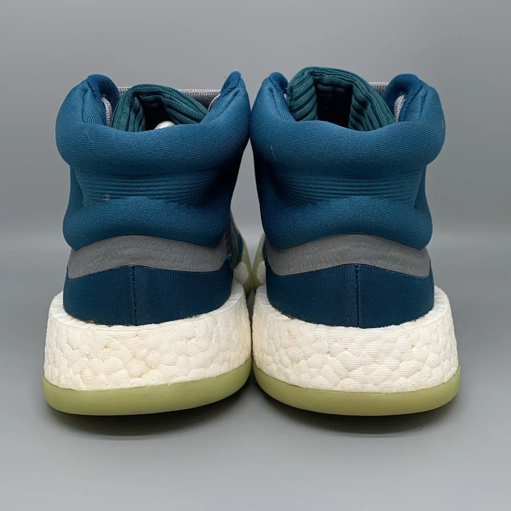 Adidas Marquee Boost Tech Mineral‎ Glow Basketball Shoes F97277 Men's Sz 9.5